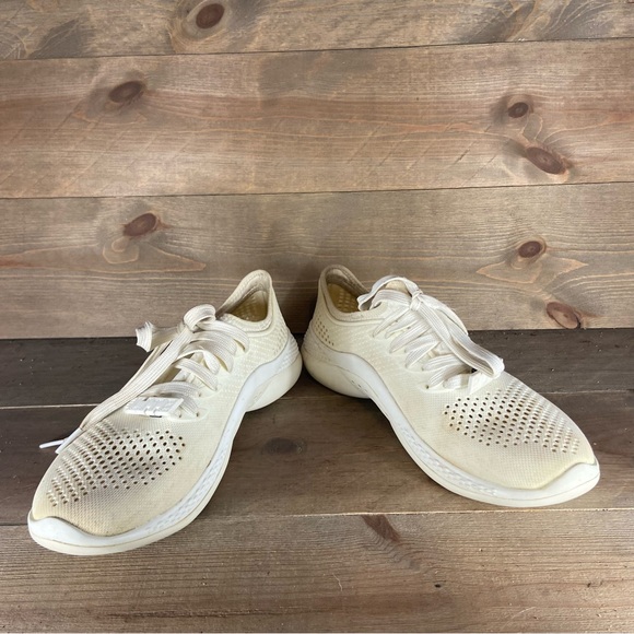 Crocs literide 360 pacer Womens size 9 shoes white athletic running sneakers - Picture 3 of 8